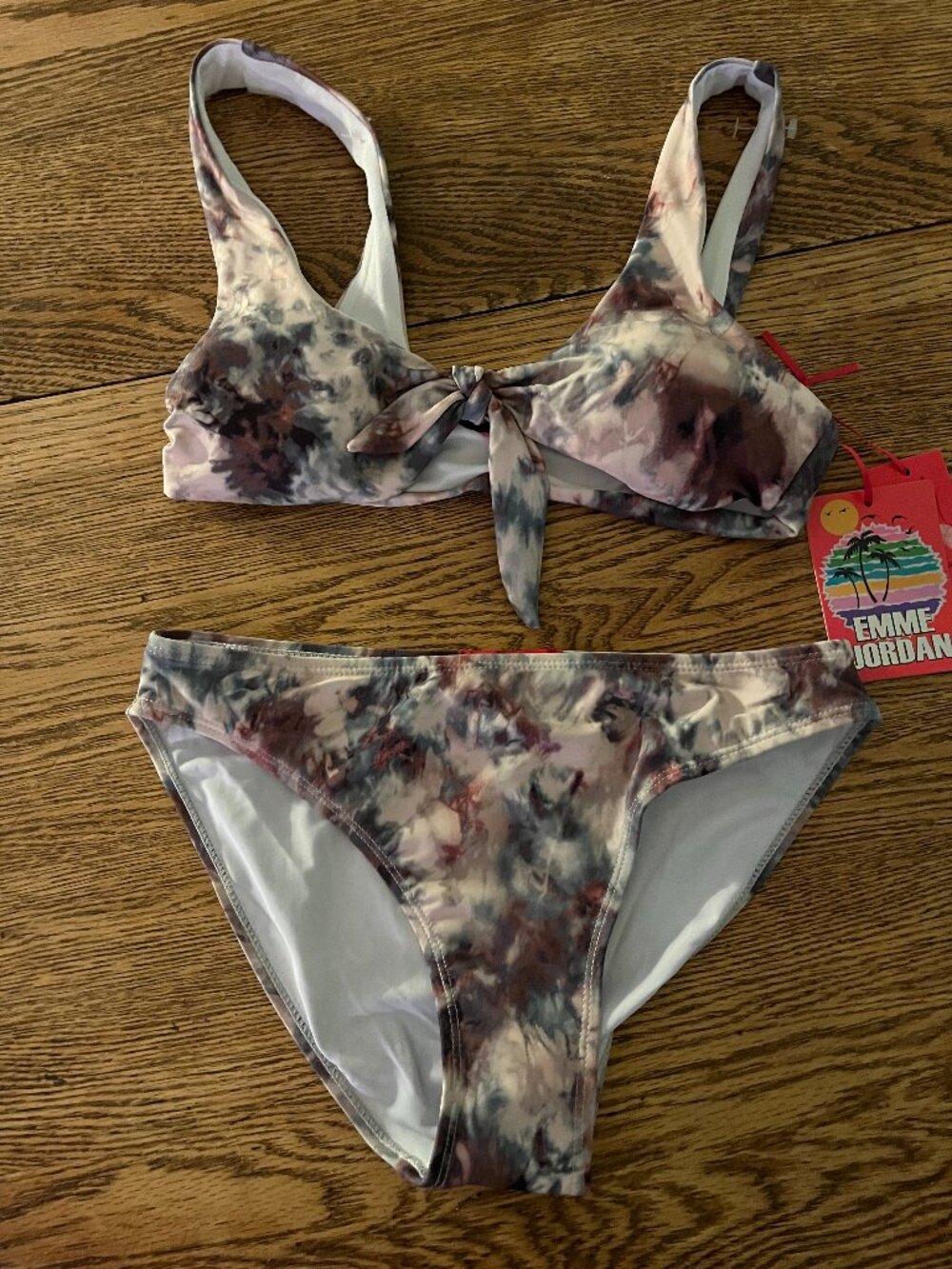 EMME JORDAN TIE-DYE BIKINI SET NWT SMALL